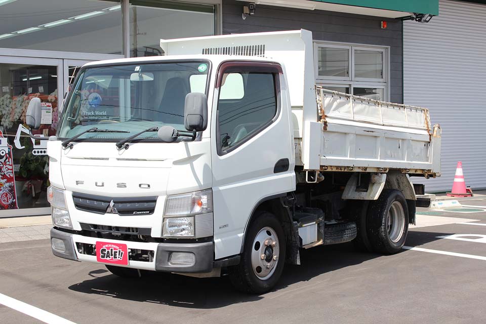3tダンプ　三菱 三菱ふそう キャンター ダンプ 3t 低床ダンプ 積載量3000kg の中古車