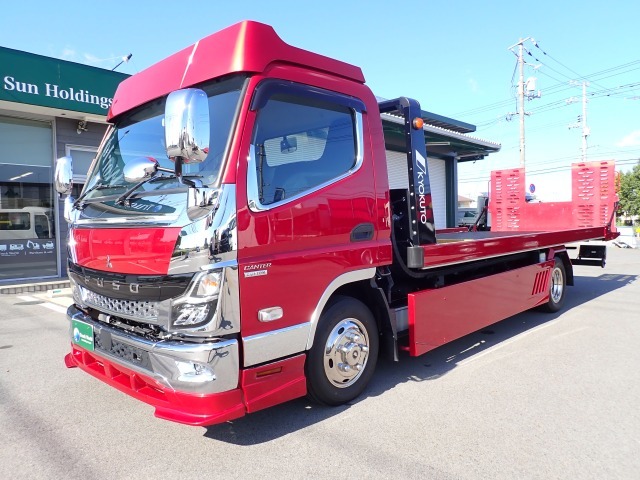 三菱　キャンター・キャリアカー（積載車・２ｔ積）　カスタム　令和３年式の画像